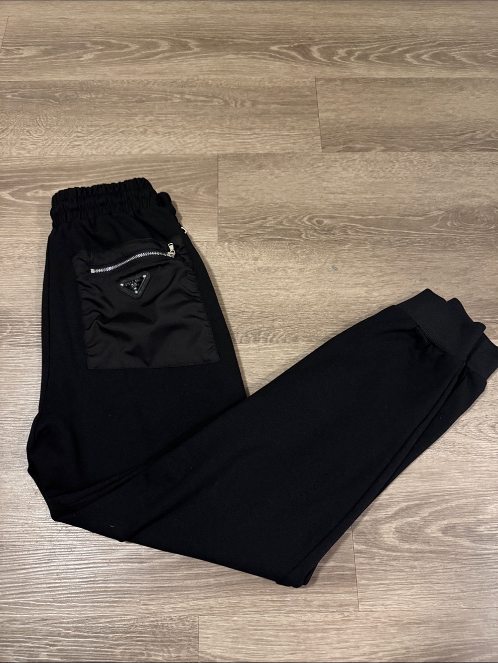 Prada Black Logo Pocket Joggers